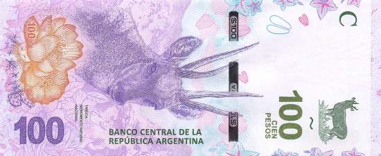 100 Pesos Argentinien 2018